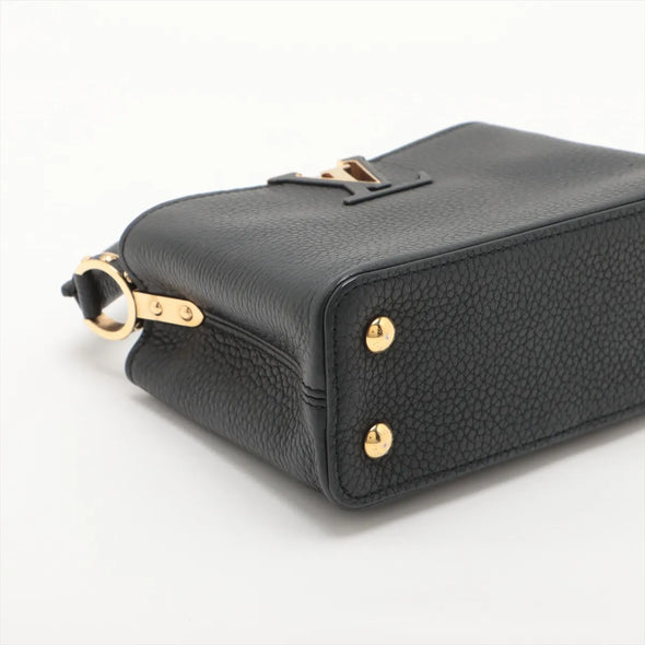 Louis Vuitton Black Taurillon Leather Capucines Mini  [Clearance Sale]