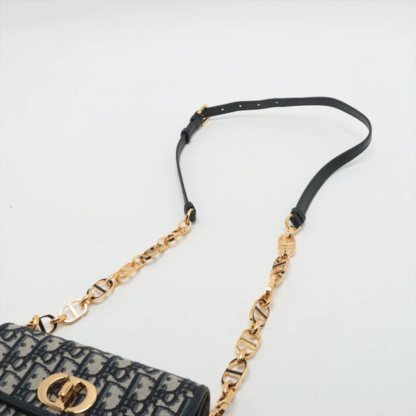 Christian Dior Blue Dior Oblique Jacquard 30 Montaigne Avenue Bag [Clearance Sale]