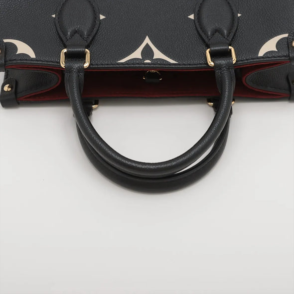 Louis Vuitton Black Beige Bicolor Monogram Empreinte Leather OnTheGo PM  [Clearance Sale]