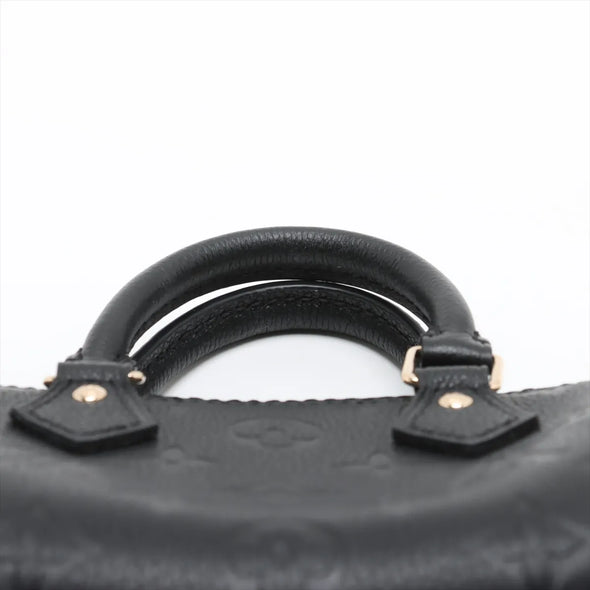 Louis Vuitton Noir Monogram Empreinte Leather Nano Speedy [Clearance Sale]