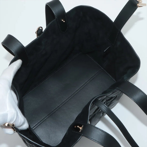 Christian Dior Black Macrocannage Leather Medium Dior Toujours Bag  [Clearance Sale]