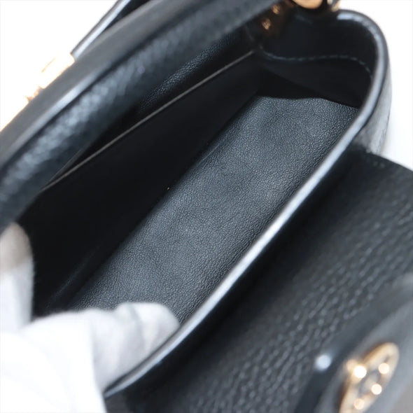 Louis Vuitton Black Taurillon Leather Capucines Mini  [Clearance Sale]