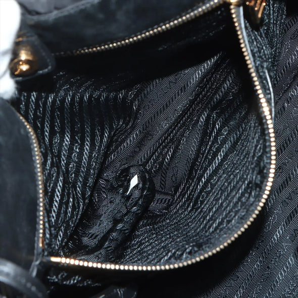 Prada Black Tessuto Gaufre Shoulder Bag  [Clearance Sale]