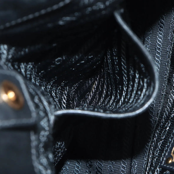 Prada Black Tessuto Gaufre Shoulder Bag  [Clearance Sale]