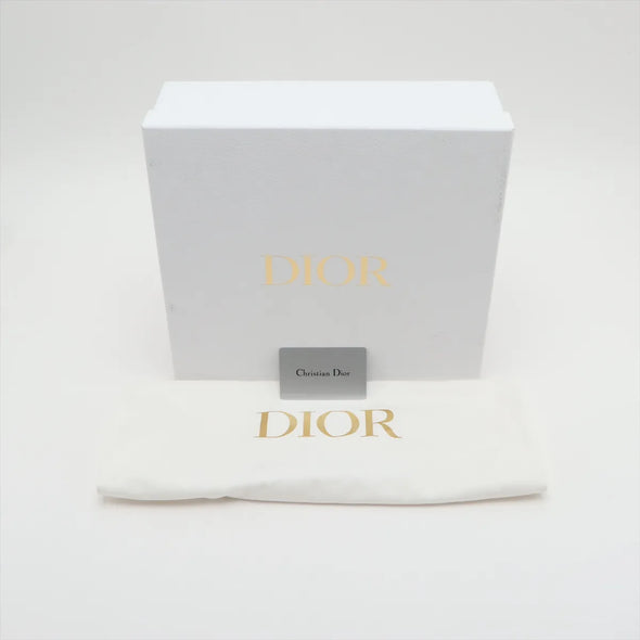 Christian Dior Blue Dior Oblique Embroidery Saddle Bag [Clearance Sale]