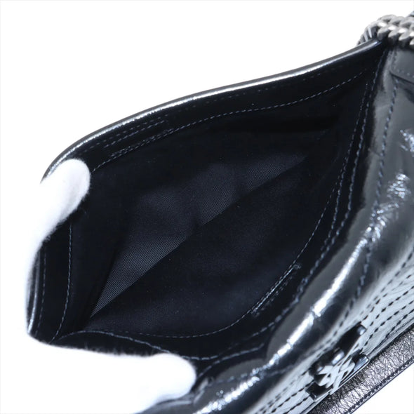 Saint Laurent Black Vintage Leather Nikki Medium Shoulder Bag [Clearance Sale]