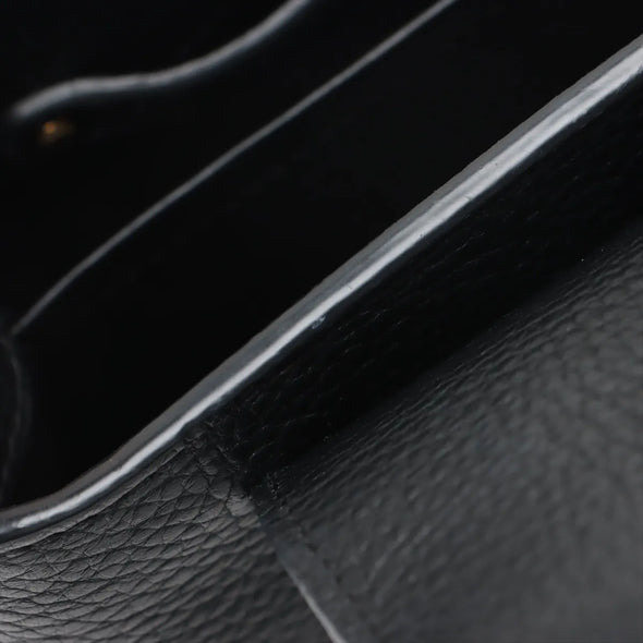 Louis Vuitton Black Taurillon Leather Capucines Mini  [Clearance Sale]