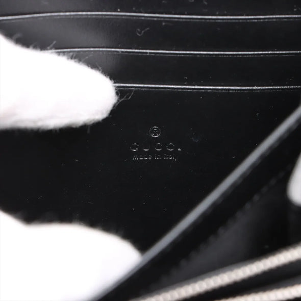 Gucci Black Leather GG Marmont Chain Wallet  [Clearance Sale]