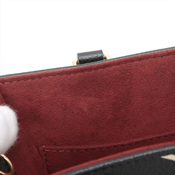 Louis Vuitton Black Beige Bicolor Monogram Empreinte Leather OnTheGo PM  [Clearance Sale]