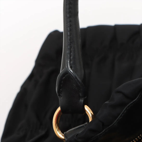 Prada Black Tessuto Gaufre Shoulder Bag  [Clearance Sale]
