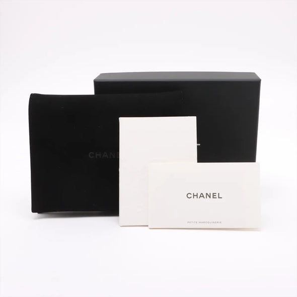Chanel Black Caviar Calfskin Compact Wallet [Clearance Sale]