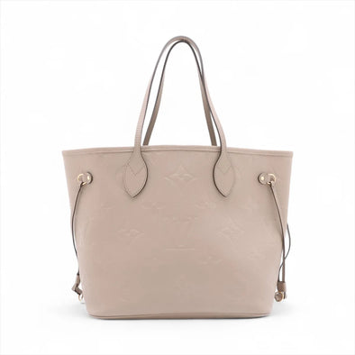 Louis Vuitton Beige Monogram Empreinte Leather Neverfull MM [Clearance Sale]