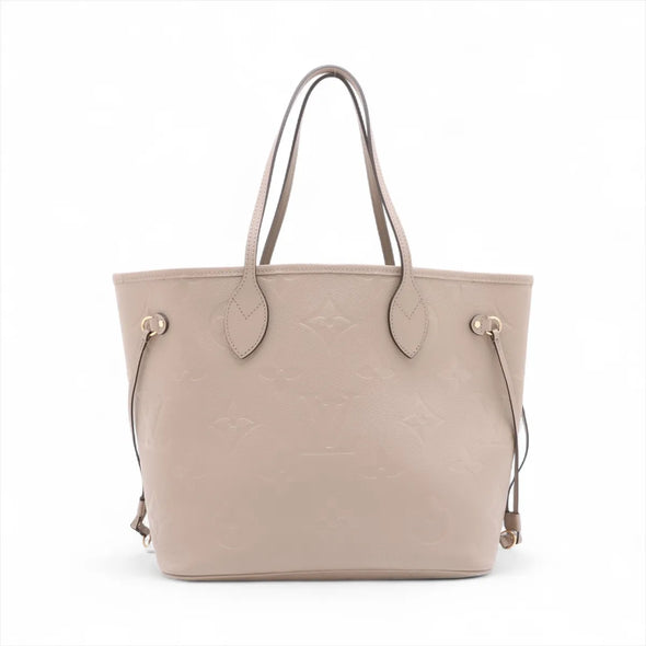 Louis Vuitton Beige Monogram Empreinte Leather Neverfull MM [Clearance Sale]