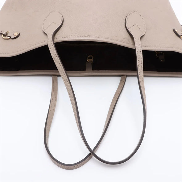 Louis Vuitton Beige Monogram Empreinte Leather Neverfull MM [Clearance Sale]