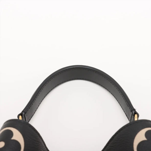 Louis Vuitton Black Beige Bicolor Monogram Empreinte Leather Neonoe MM [Clearance Sale]