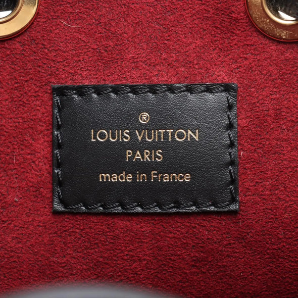 Louis Vuitton Black Beige Bicolor Monogram Empreinte Leather Neonoe MM [Clearance Sale]