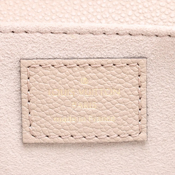 Louis Vuitton Toueterelle Creme Bicolor Monogram Empreinte Leather Pochette Metis East West [Clearance Sale]