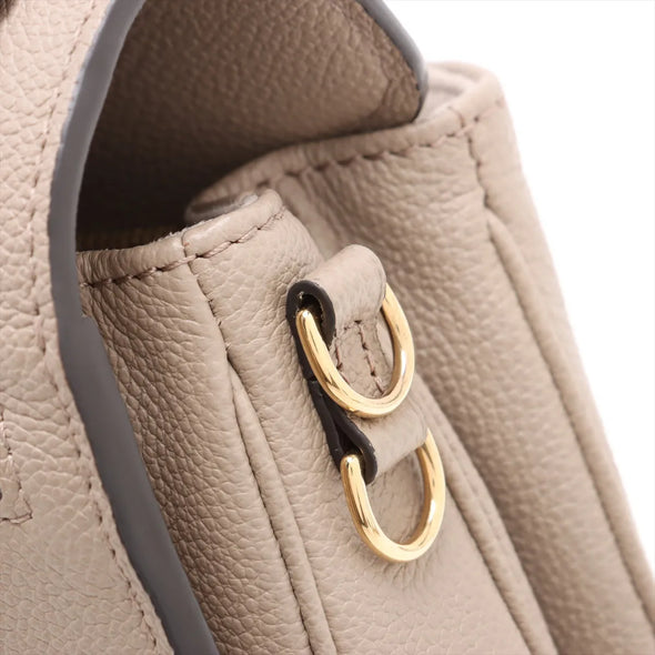 Louis Vuitton Toueterelle Creme Bicolor Monogram Empreinte Leather Pochette Metis East West [Clearance Sale]