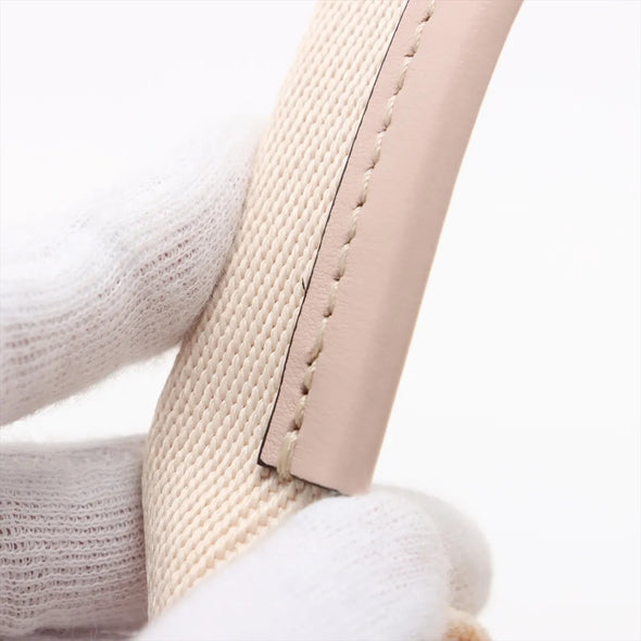Chloe Pink and Beige Canvas Small Woody Tote Bag [Clearance Sale]
