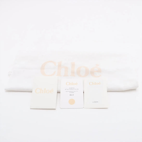 Chloe Pink and Beige Canvas Small Woody Tote Bag [Clearance Sale]