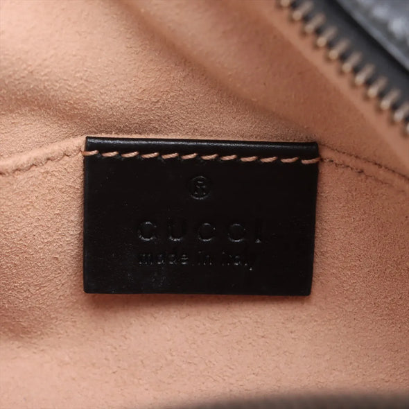 Gucci Black Leather GG Marmont Small Shoulder Bag [Clearance Sale]