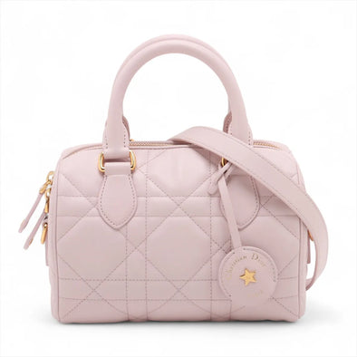 Christian Dior Pink Macrocannage Calfskin Groove 20 Bag  [Clearance Sale]