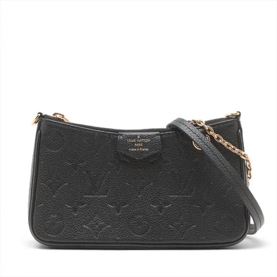 Louis Vuitton Black Monogram Empreinte Leather Easy Pouch on Strap  [Clearance Sale]