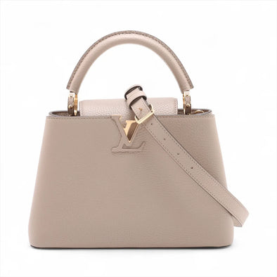 Louis Vuitton Beige Taurillon Leather Capucines BB [Clearance Sale]