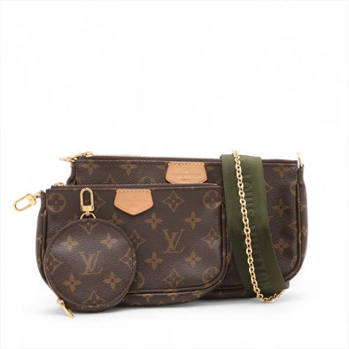 Louis Vuitton Khaki Monogram Canvas Multi Pochette Accessories [Clearance Sale]