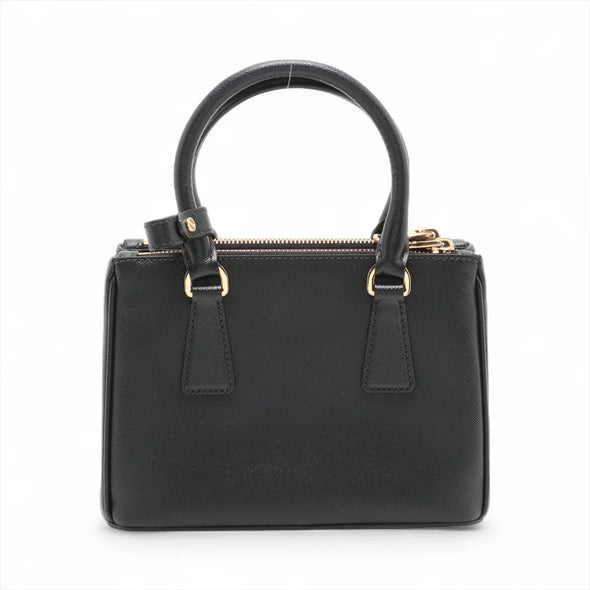 Prada Black Saffiano Leather Galleria Mini Bag [Clearance Sale]