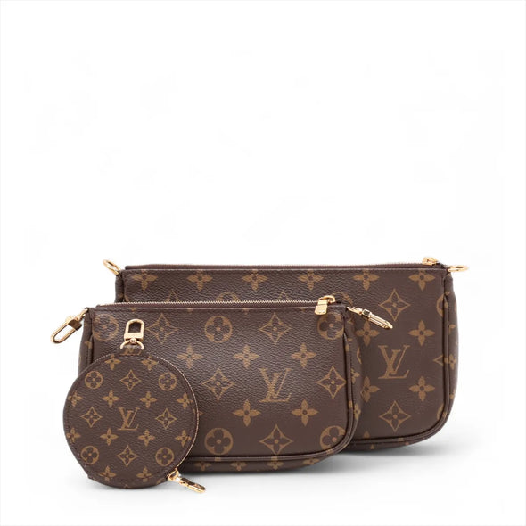 Louis Vuitton Khaki Monogram Canvas Multi Pochette Accessories [Clearance Sale]