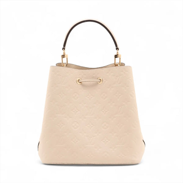 Louis Vuitton Creme Monogram Empreinte Leather Neonoe MM [Clearance Sale]