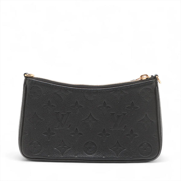 Louis Vuitton Black Monogram Empreinte Leather Easy Pouch on Strap  [Clearance Sale]