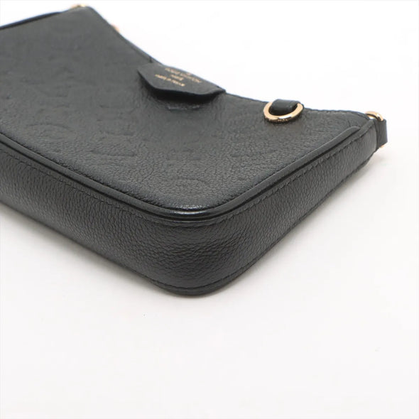 Louis Vuitton Black Monogram Empreinte Leather Easy Pouch on Strap  [Clearance Sale]