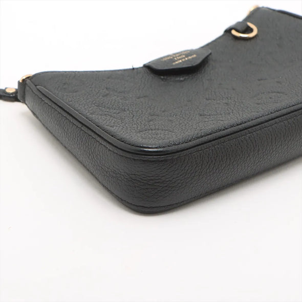 Louis Vuitton Black Monogram Empreinte Leather Easy Pouch on Strap  [Clearance Sale]