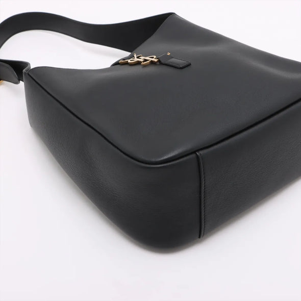 Saint Laurent Black LE 5 A 7 Small Leather Hobo Bag  [Clearance Sale]