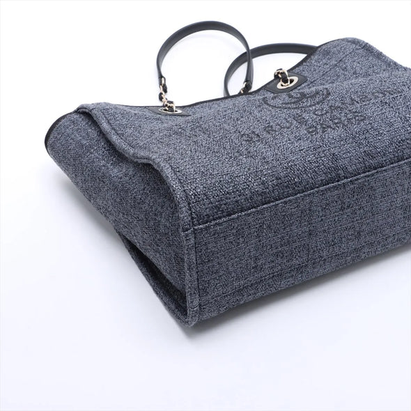 Chanel Black Deauville MM Shopping Bag  [Clearance Sale]