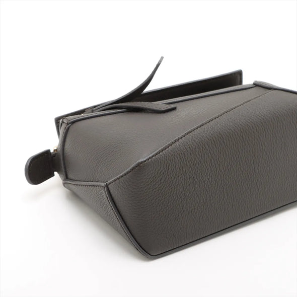 Loewe Gray Leather Mini Puzzle Bag [Clearance Sale]