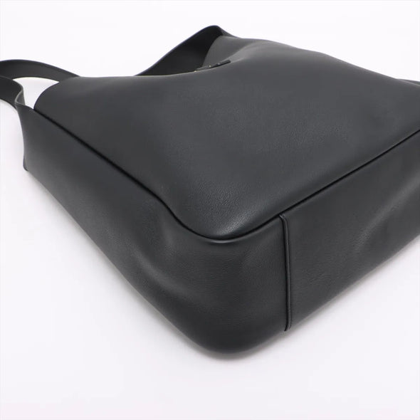 Saint Laurent Black LE 5 A 7 Large Leather Hobo Bag [Clearance Sale]