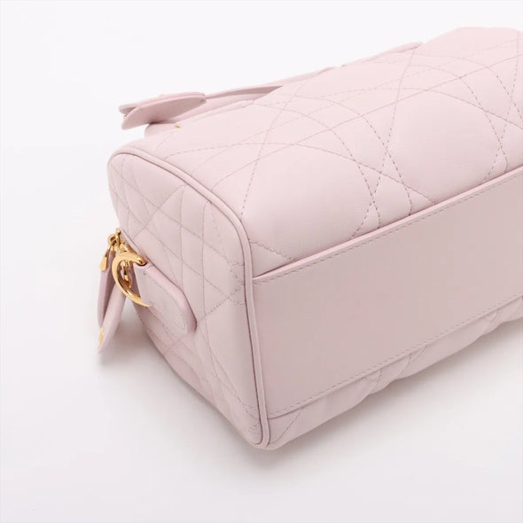 Christian Dior Pink Macrocannage Calfskin Groove 20 Bag  [Clearance Sale]