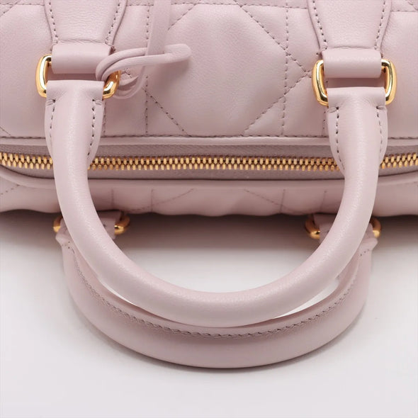 Christian Dior Pink Macrocannage Calfskin Groove 20 Bag  [Clearance Sale]