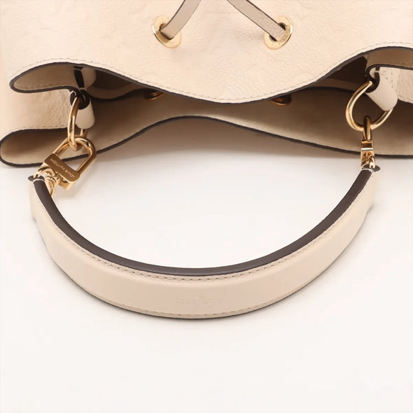 Louis Vuitton Creme Monogram Empreinte Leather Neonoe MM [Clearance Sale]