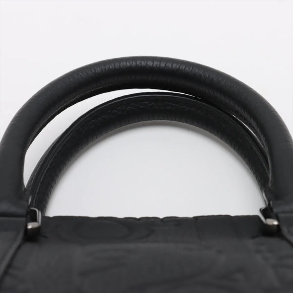 Christian Dior Black Leather Weekender  [Clearance Sale]