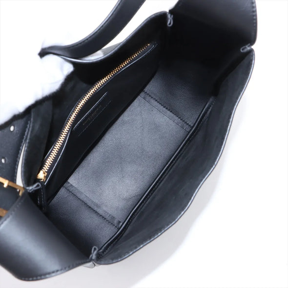Saint Laurent Black LE 5 A 7 Small Leather Hobo Bag  [Clearance Sale]
