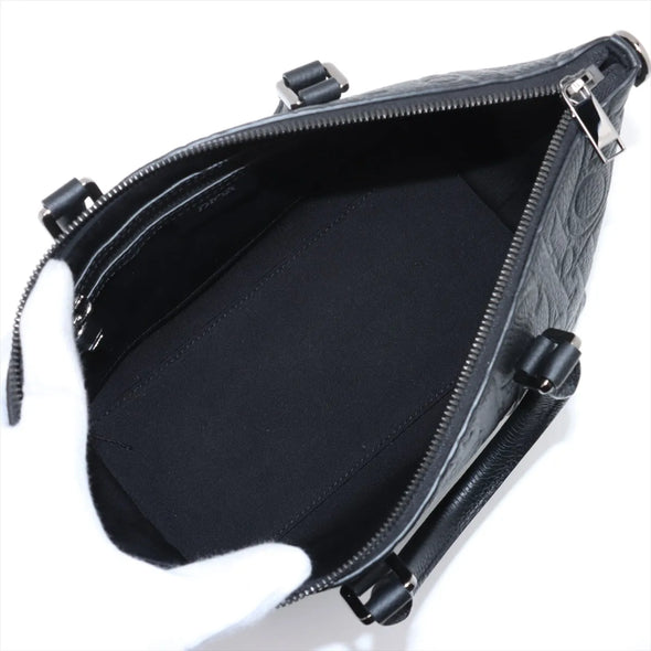 Christian Dior Black Leather Weekender  [Clearance Sale]