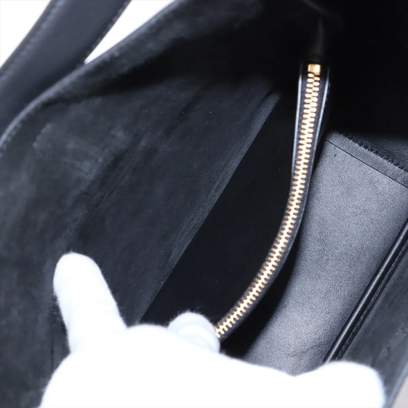 Saint Laurent Black LE 5 A 7 Small Leather Hobo Bag  [Clearance Sale]