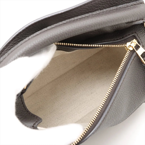 Loewe Gray Leather Mini Puzzle Bag [Clearance Sale]