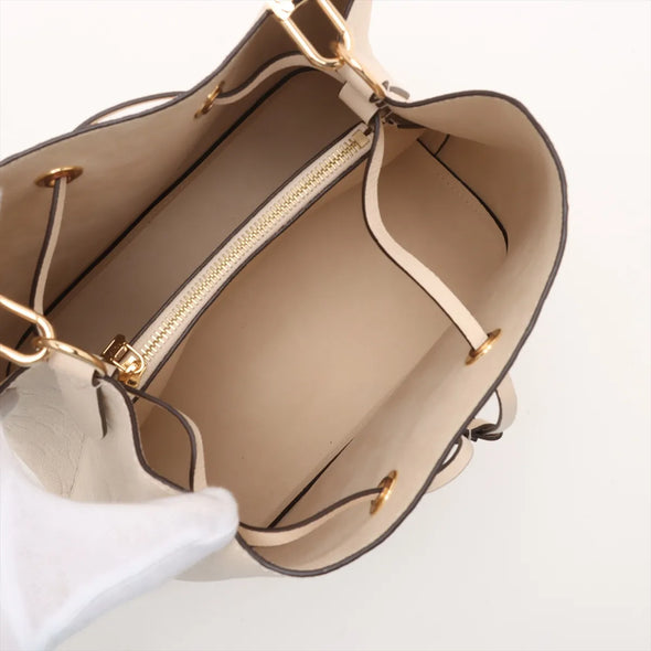 Louis Vuitton Creme Monogram Empreinte Leather Neonoe MM [Clearance Sale]
