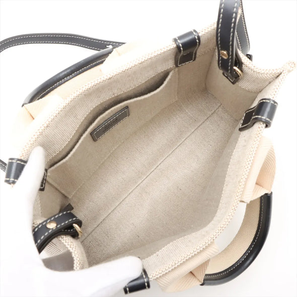 Chloe Black Beige Small Woody Tote [Clearance Sale]