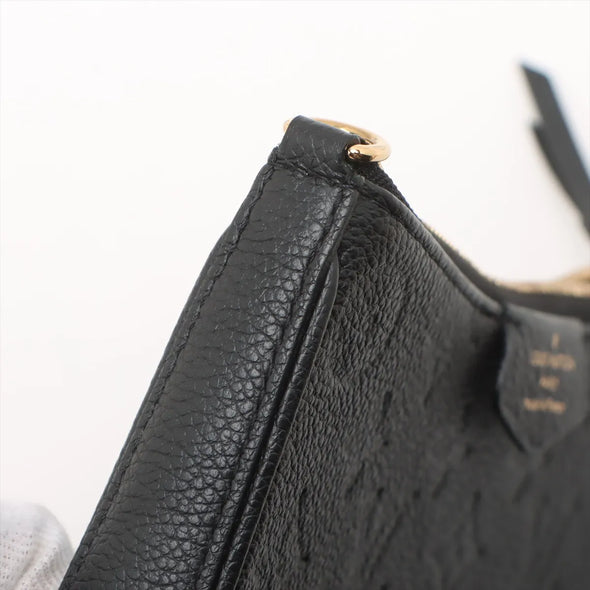 Louis Vuitton Black Monogram Empreinte Leather Easy Pouch on Strap  [Clearance Sale]